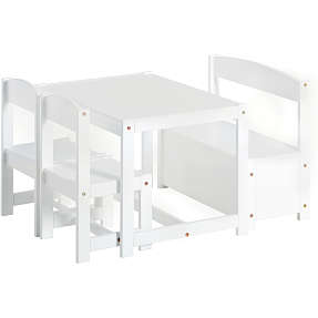 Hoppekids Mathilde sæt - hvid