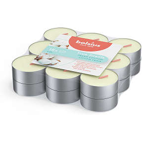 Bolsius fyrfadslys med duft 18-pak - cotton fields duft