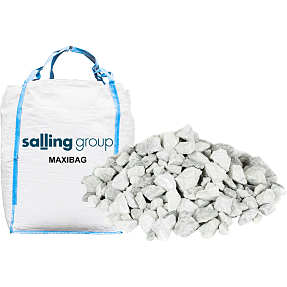 Hvide granitskærver 11-16 mm bigbag 1500 kg