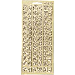 Klistermærker hjørner - guldfarvet