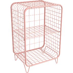 Blom opbevaringsstativ - lyserød