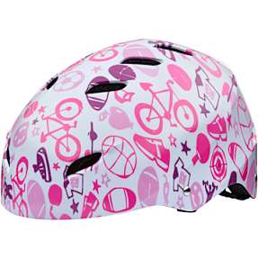 CSI skaterhjelm - hvid/pink