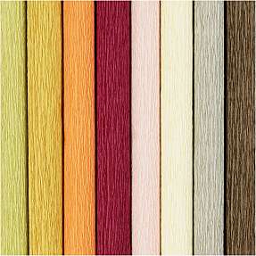 Crepepapir douche farver 8 ark