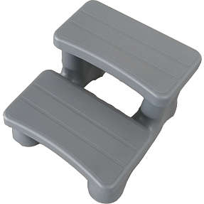 Trappe til udendørs spa - grå