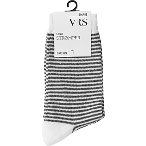 VRS dame strømper str. onesize - stribet