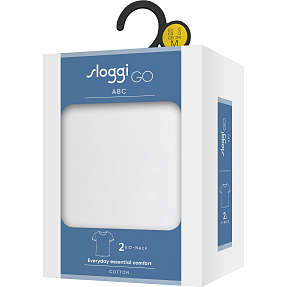 Sloggi herre 2-pak undertrøje str. M - hvid