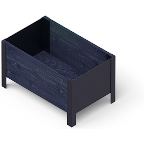 Pindstrup Modern højbed 58x36 cm - sort