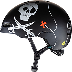 Nutcase cykelhjelm - sort pirat