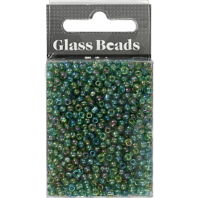 Rocaiperler - grøn olie