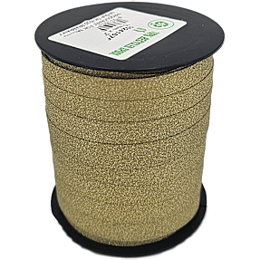 Gavebånd 10mm x 25 m - guld/glimmer