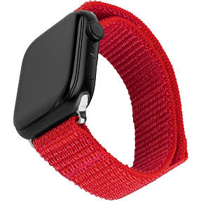 Fixed Nylon Sporty Strap nylonrem til Apple Watch - rød