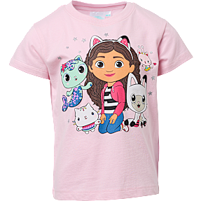 Gabbys Dukkehus T-shirt str. 122/128 - pink