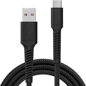 X2O Longlife 60W USB-A/C-kabel 1M - Sort