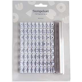 Stempelsæt - bogstaver og tal