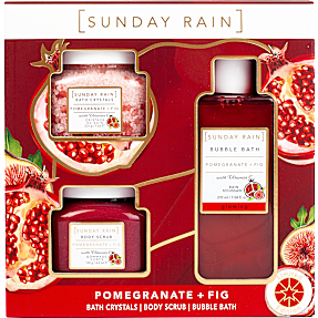 Gaveæske m. badesalt, bobblebad og bodyscrub