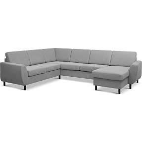 Madrid Nordic vendbar hjørnesofa med chaiselong - lysegrå