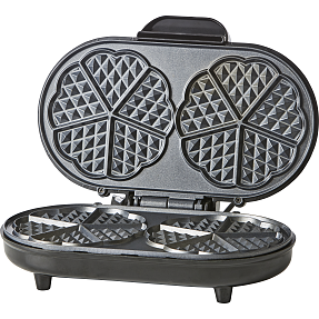 Køkkenchef dobbelt vaffeljern - sort