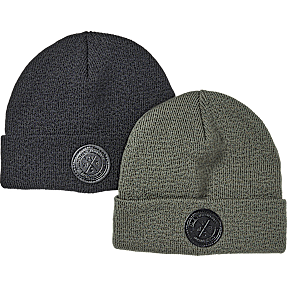 VRS børne 2-pak hue  str. 4-7 år - army/sort