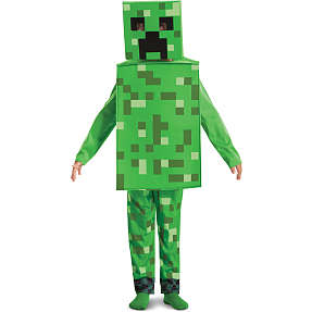 Minecraft Creeper kostume - str. 128-134 cm