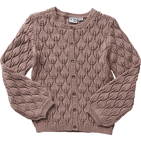 VRS børne cardigan str. 110/116 - rosa
