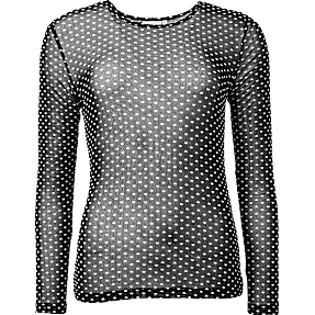 VRS dame top str. XS - sort