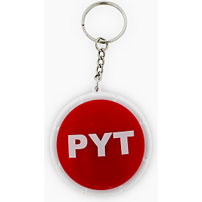 Pyt-knap nøglering