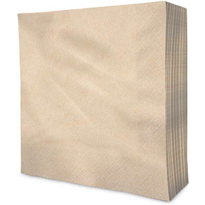 Windsor ensfarvede servietter 33x33 cm 20-pak- natur