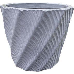 Volano krukke – grå - Ø: 16 x H: 15 cm