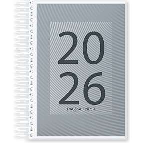 Spiralkalender 2026 - grå