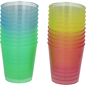 Shotsglas 20 stk - flere farver
