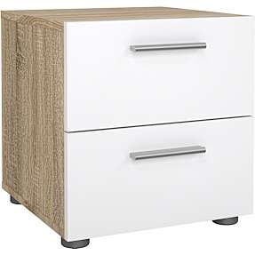 Pepe natbord - egetræslook/hvid