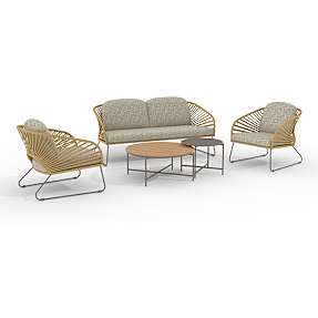 Eli loungesæt m. hynder - beige