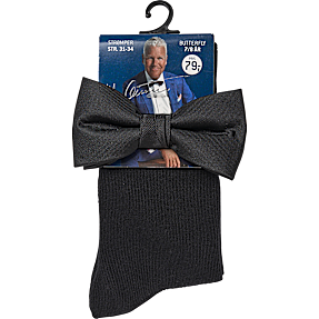 Mads Christensen børne strømper og butterfly str. 23/25 - sort