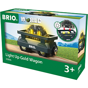 BRIO 33896 Guldvogn med lys