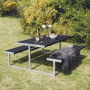 Brooklyn bord/bænkesæt - sort