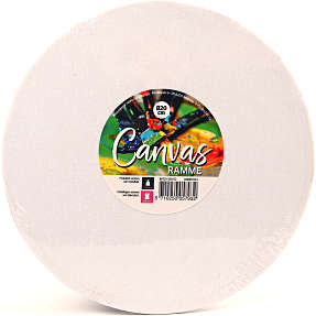 Malerlærred Ø: 20 cm - rundt