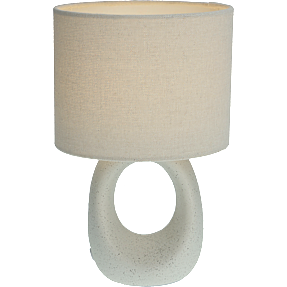 Asta keramik bordlampe - hvid