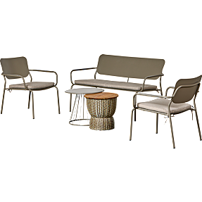 Bakkedal loungesæt + sidebord