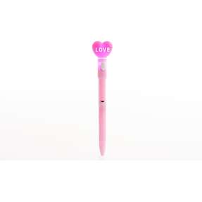 Danpen Junior kuglepen - lyserød hjerte