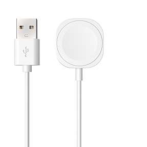 Fixed usb-a cable apple watch white