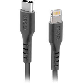 SBS USB-C til lightning-kabel 1 meter - sort