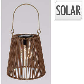 Charlotte solar lampe - brun