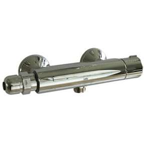 Oras Nova termostarmatur med selvlukkende trykknapventil