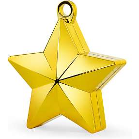Ballonvægt stjerne - guldfarvet