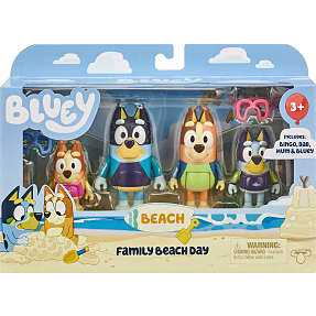Bluey figurer 4-pak