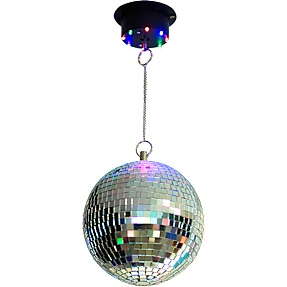 Diskokugle med diodemotor