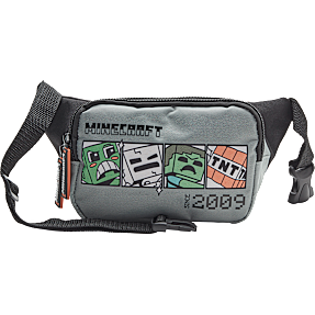 Minecraft bæltetaske - grå