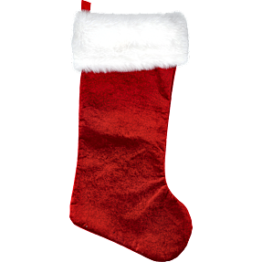 Luksus julesok L: 48 cm - rød
