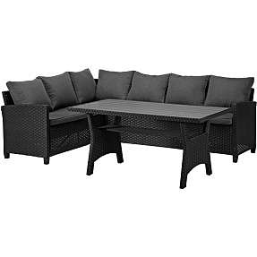 Amarante vendbart loungesæt - sort