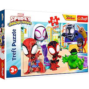 Disney Marvel Spidey puslespil - 24 maxi brikker